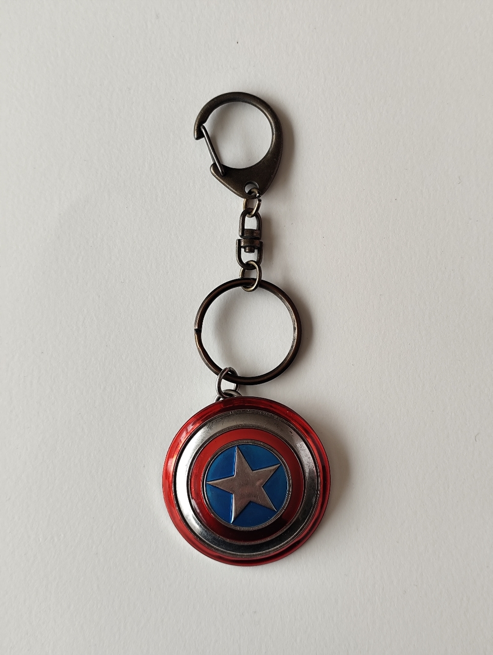 Marvel Comics CAPTAIN AMERICA Shield The Avengers KEY CHAIN Ring Keychain